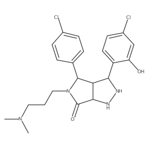 3-(4-Chloro-2-hydroxyphenyl)-4-(4-chlorophenyl)-5-[3-(dimethylamino)propyl]-1,2,3,3a,4,6a-hexahydropyrrolo[3,4-c]pyrazol-6-one Structure