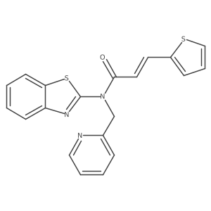(E)-N-(benzo[d]thiazol-2-yl)-N-(pyridin-2-ylmethyl)-3-(thiophen-2-yl)acrylamide Structure