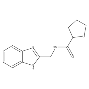 N-(benzimidazol-2-ylmethyl)oxolan-2-ylcarboxamide结构式