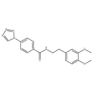 N-[2-(3,4-dimethoxyphenyl)ethyl]-4-(1H-tetrazol-1-yl)benzamide Structure