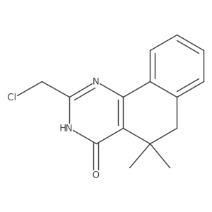 2-(chloromethyl)-5,5-dimethyl-5,6-dihydrobenzo[h]quinazolin-4(3H)-one Structure