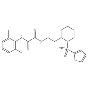 N'-(2,6-dimethylphenyl)-N-{2-[1-(thiophene-2-sulfonyl)piperidin-2-yl]ethyl}ethanediamide结构式