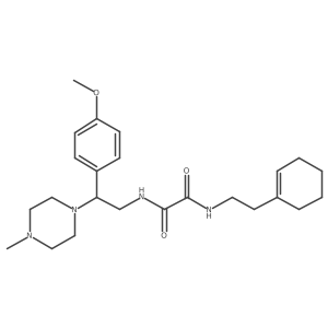 N1-(2-(cyclohex-1-en-1-yl)ethyl)-N2-(2-(4-methoxyphenyl)-2-(4-methylpiperazin-1-yl)ethyl)oxalamide Structure