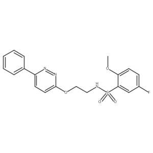5-fluoro-2-methoxy-N-(2-((6-phenylpyridazin-3-yl)oxy)ethyl)benzenesulfonamide Structure