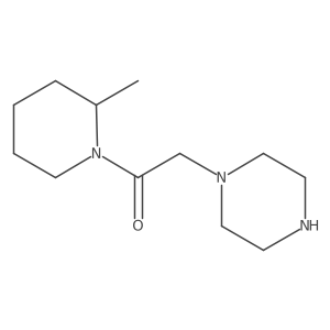 1-[2-(2-Methylpiperidin-1-yl)-2-oxoethyl]piperazine结构式