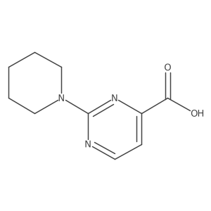 2-(Piperidin-1-yl)pyrimidine-4-carboxylic acid结构式