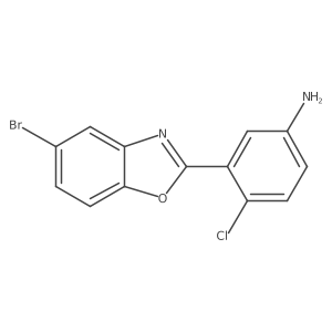 3-(5-Bromo-2-benzoxazolyl)-4-chlorobenzenamine结构式
