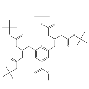 Methyl 2,6-bis[[bis[2-(1,1-dimethylethoxy)-2-oxoethyl]amino]methyl]-4-pyridinecarboxylate Structure