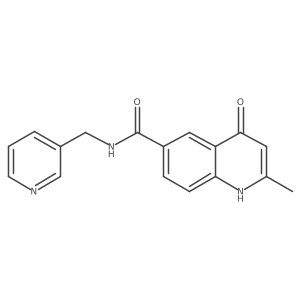4-hydroxy-2-methyl-N-(pyridin-3-ylmethyl)quinoline-6-carboxamide Structure