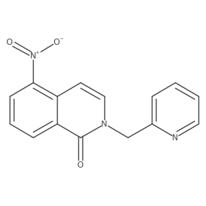 5-Nitro-2-(pyridin-2-ylmethyl)-1,2-dihydroisoquinolin-1-one Structure