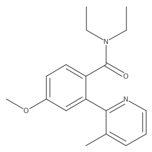 N,N-diethyl-4-methoxy-2-(3-methylpyridin-2-yl)benzamide结构式