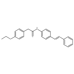 Benzeneacetamide, 4-(ethylthio)-N-[4-(2-phenyldiazenyl)phenyl]-结构式