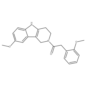 2-(2-methoxyphenyl)-1-(8-methoxy-1,3,4,5-tetrahydro-2H-pyrido[4,3-b]indol-2-yl)ethanone Structure