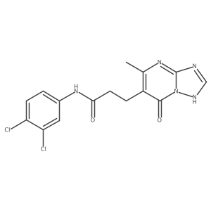 N-(3,4-dichlorophenyl)-3-(7-hydroxy-5-methyl[1,2,4]triazolo[1,5-a]pyrimidin-6-yl)propanamide Structure