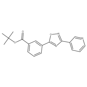 Tert-butyl 3-(3-(pyridin-3-yl)-1,2,4-oxadiazol-5-yl)benzoate Structure
