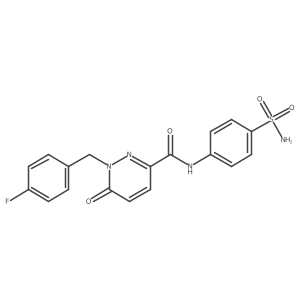 1-[(4-fluorophenyl)methyl]-6-oxo-N-(4-sulfamoylphenyl)-1,6-dihydropyridazine-3-carboxamide Structure
