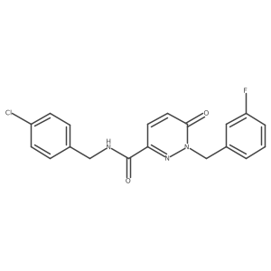 N-(4-chlorobenzyl)-1-(3-fluorobenzyl)-6-oxo-1,6-dihydropyridazine-3-carboxamide Structure