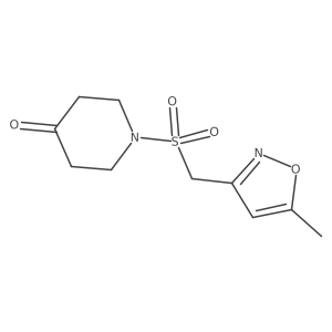 1-[[(5-Methyl-3-isoxazolyl)methyl]sulfonyl]-4-piperidinone Structure