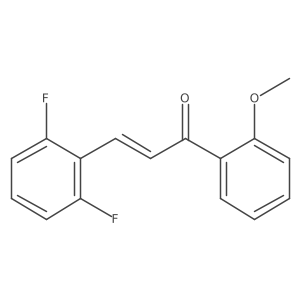 1-(2-Methoxyphenyl)-3-(2,6-difluorophenyl)-2-propen-1-one Structure