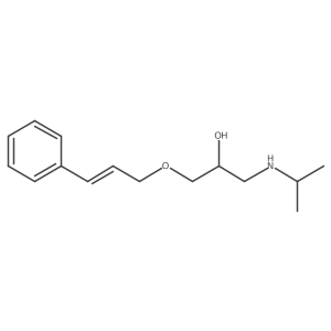 1-[(E)-3-phenylprop-2-enoxy]-3-(propan-2-ylamino)propan-2-ol Structure