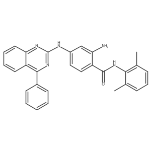 2-Amino-n-(2,6-dimethylphenyl)-4-[(4-phenylquinazolin-2-yl)amino]benzamide Structure