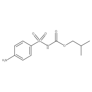 Carbamic acid, N-[(4-aminophenyl)sulfonyl]-, 2-methylpropyl ester结构式