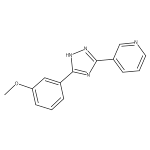 COc1cccc(-c2nc(-c3cccnc3)n[nH]2)c1结构式