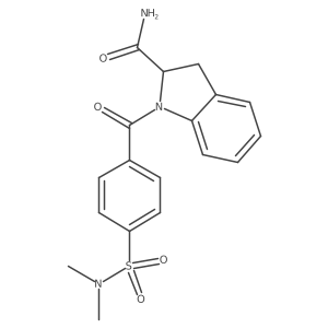 1-(4-(N,N-dimethylsulfamoyl)benzoyl)indoline-2-carboxamide结构式