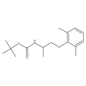 tert-Butyl (R)-(1-(2,6-dimethylphenoxy)propan-2-yl)carbamate结构式