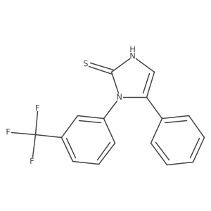 5-phenyl-1-(3-(trifluoromethyl)phenyl)-1H-imidazole-2(3H)-thione结构式
