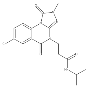 3-(7-chloro-2-methyl-1,5-dioxo-1,2-dihydro[1,2,4]triazolo[4,3-a]quinazolin-4(5H)-yl)-N-isopropylpropanamide结构式