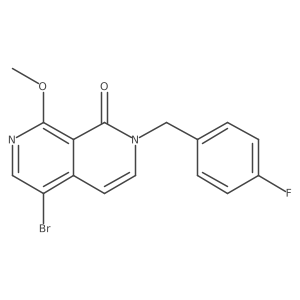 5-Bromo-2-(4-fluorobenzyl)-8-methoxy-2,7-naphthyridin-1(2H)-one结构式