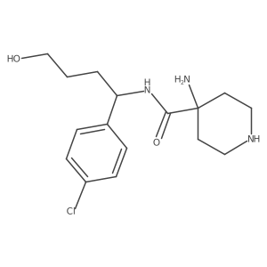 4-amino-N-(1-(4-chlorophenyl)-4-hydroxybutyl)piperidine-4-carboxamide Structure