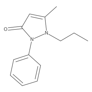 5-methyl-2-phenyl-1-propyl-1H-pyrazol-3(2H)-one Structure