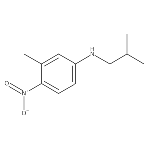 3-methyl-N-(2-methylpropyl)-4-nitroaniline结构式