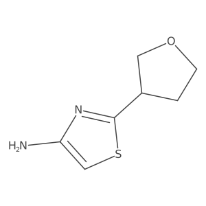 2-(Tetrahydro-3-furanyl)-4-thiazolamine结构式