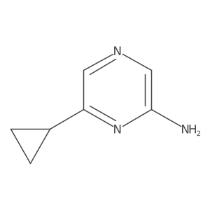 2-Pyrazinamine, 6-cyclopropyl- Structure