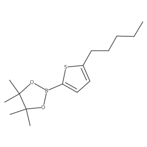 4,4,5,5-Tetramethyl-2-(5-pentylthiophen-2-yl)-1,3,2-dioxaborolane Structure