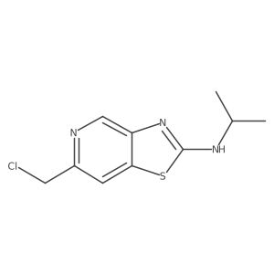 6-(Chloromethyl)-n-isopropylthiazolo[4,5-c]pyridin-2-amine结构式