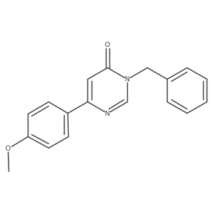 3-benzyl-6-(4-methoxyphenyl)pyrimidin-4(3H)-one Structure