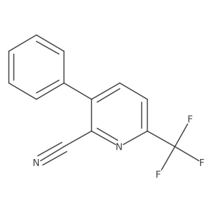 2-Cyano-3-phenyl-6-(trifluoromethyl)pyridine结构式