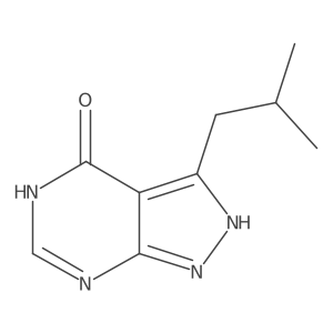 3-Isobutyl-1H-pyrazolo[3,4-d]pyrimidin-4-ol Structure