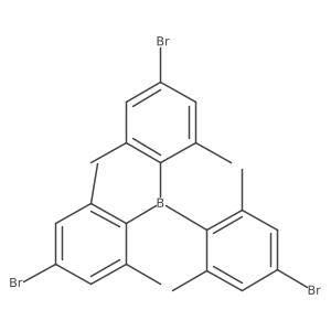 Tris(4-bromo-2,6-dimethylphenyl)borane结构式