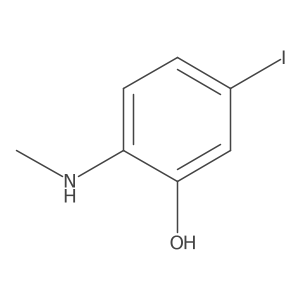 5-Iodo-2-(methylamino)phenol Structure