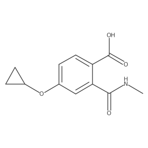 4-Cyclopropoxy-2-(methylcarbamoyl)benzoic acid结构式