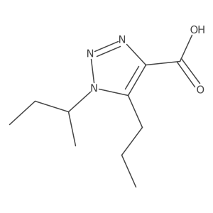 1-(Sec-butyl)-5-propyl-1h-1,2,3-triazole-4-carboxylic acid Structure