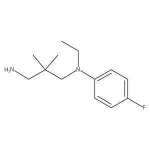 1,3-Propanediamine, N1-ethyl-N1-(4-fluorophenyl)-2,2-dimethyl- Structure