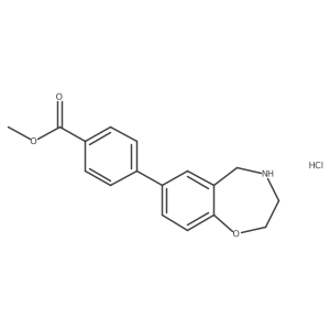 Methyl 4-(2,3,4,5-tetrahydro-1,4-benzoxazepin-7-yl)benzoate hydrochloride Structure