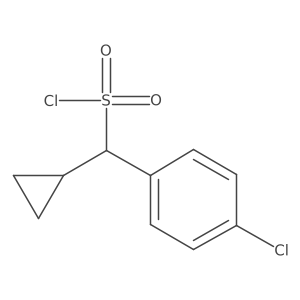 (4-Chlorophenyl)(cyclopropyl)methanesulfonyl chloride Structure