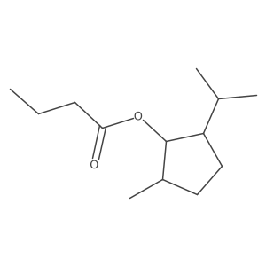 (2-isopropyl-5-methyl-cyclopentyl) butanoate Structure
